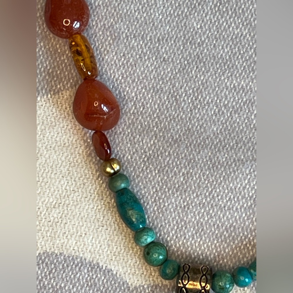 Studio Barse Turquoise and Red Necklace - Picture 7 of 10